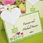 Heart Plant-able Seed Place Cards